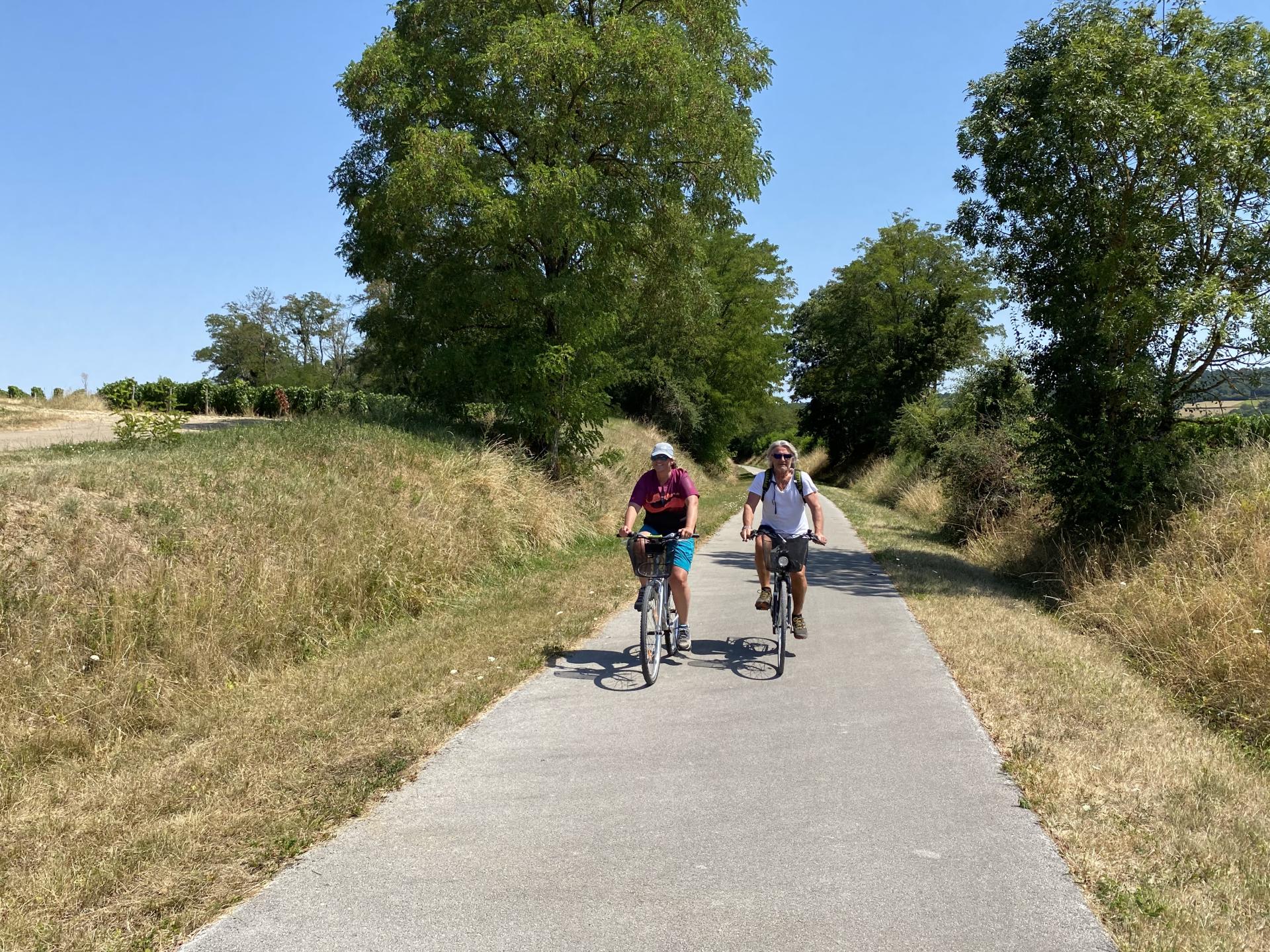 en balade à vélo 